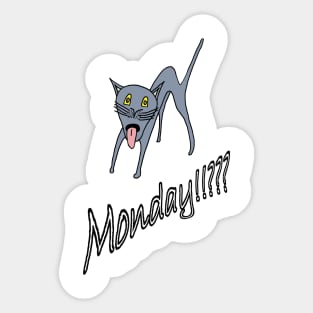 Cat monday Sticker